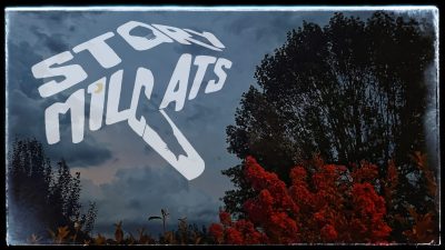logo storymilcats dans un paysage